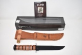 Ka-Bar USMC 7 Inch Fixed Blade Knife & Sheath