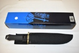 Gerber USA Large Fixed Blade Bowie Knife & Sheath
