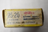 Collectible Ammo. 25-20 Winchester Approx. 50 Rnds