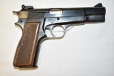 Gun. Browning High Power Belgium 9mm cal. Pistol