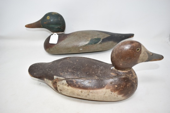 Two Wooden Duck Decoy's