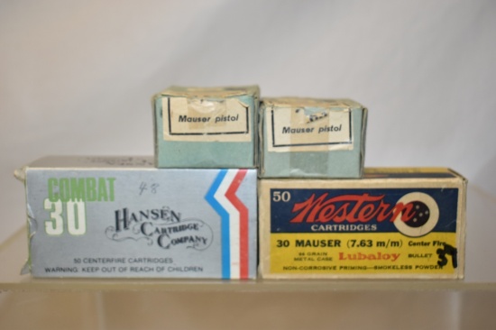 Ammo. 30 Mauser /  7.63 mm 120 Rnds