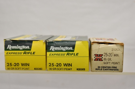 Ammo. Collectable 25-20 Win 102 Rnds
