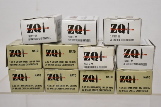 Ammo. 7.62 x 51mm M80  216 Rnds