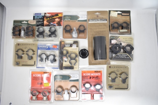 Mixed Scope Rings & Lens Shade