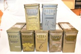 Seven Large Ammo Cans