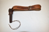 Leather Gun Holster & Ammo Belt