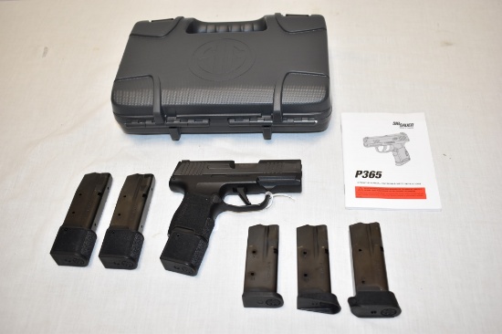 Gun. Sig Sauer Model P365  9mm cal Pistol