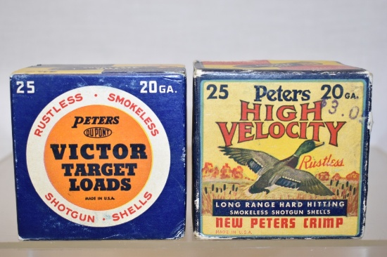 Collectible Ammo. Peters 20 ga. 2 3/4 inch. 50 Rds