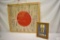 WWII Japanese Rising Sun Good Luck Flag w/ Docs.