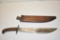 WWI US 1910 Springfield Armory Bolo Knife & Sheath