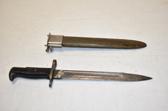 WWII M1 Garand Bayonet & Scabbard