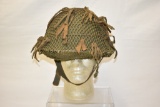 WWII Camo Net Combat Helmet