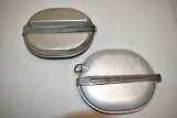 Two US Mess Kits with Flatware. 1917 & 1941