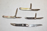Four Imperial Pocket Knives