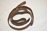 Two Leather Rifle Slings