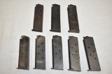 Eight Colt 1911 45 Auto Magazines