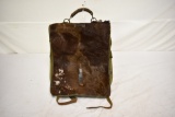 WWI / WWII Military Knapsack with Fur cover