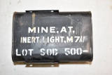 WWII Deactivated Mine, AT, Inert, Light M7A1