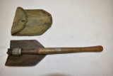 WWII US 1944 Trench Shovel with Cover