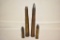 Four WWII Lg Cal Artillery Deactivated Projectiles