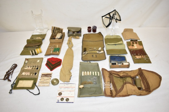 Assorted US Military Items. WWII/WWI?