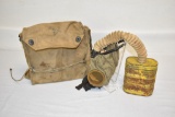 WWI US M1917 Gas Mask & Carrying Pouch