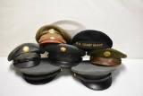 Seven Assorted Military Hat.