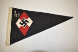 WWII German Hitler Youth Flag / Pennant