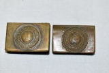 Two WWII German Match Box Holders