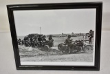 English Soldiers on Motorcycles & Lewis MG Photo