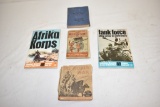 Four WWII Reference Books & Western Front Map