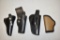 Four Leather Holsters