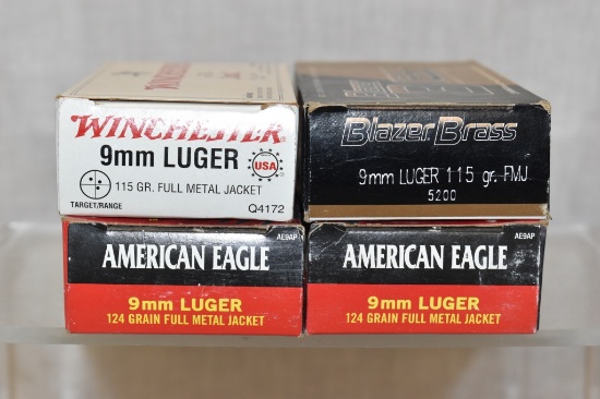 Ammo. 9mm Luger. 200 Rds