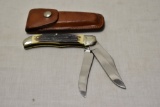 Queen Steel 39 Two Blade Folding Knife & Sheath