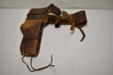 Tooled Leather Belt and Holster