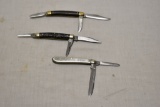 Three Folding Knives