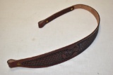 Tooled Leather Gun Sling