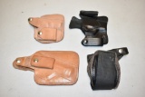 Four Revolver Holsters