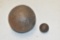 Two Civil War Cannon Balls