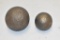 Two Civil War Cannon Balls