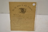 Civil War Discharge Papers. December 15, 1863