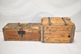 WWII German & US Grenade & Ammo Wooden  Cases