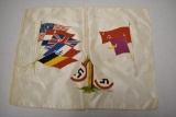 WWII Handpainted Signed Hanky