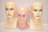 Three Mannequin Display Heads