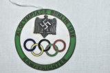 WWII German Olympics Enameled Badge