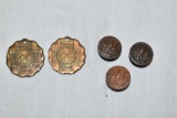 Five Spainish American War Metals