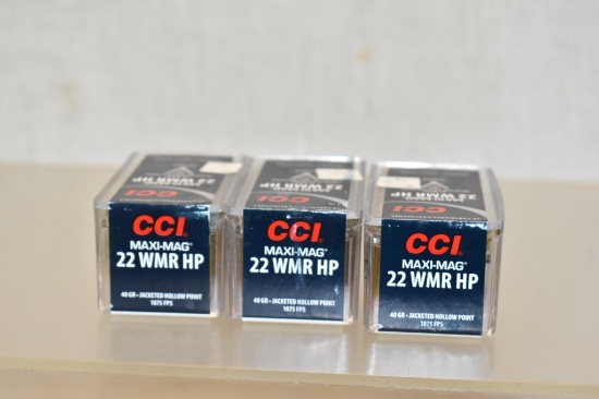 Ammo. 22 WMR HP. 150 Rds.