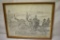 Australian Artillery Maneuver 1914 Framed Sketch