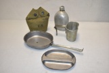 WWI US Military Canteen & Flatware